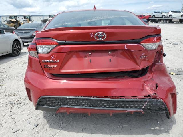 5YFS4RCE7LP056973 - 2020 TOYOTA COROLLA SE Червоний фото 6