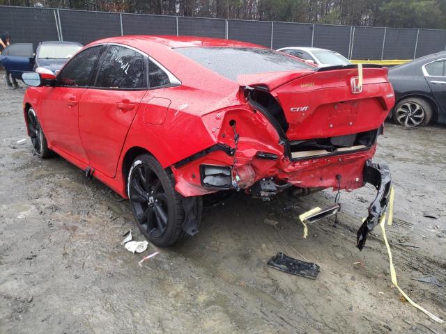 2HGFC2F8XLH564685 - 2020 HONDA CIVIC SPORT წითელი ფოტო 2