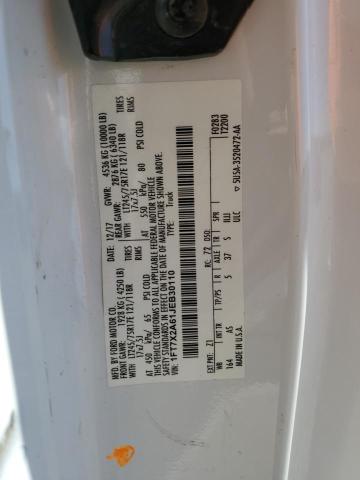 1FT7X2A61JEB30110 - 2018 FORD F250 SUPER DUTY თეთრი ფოტო 12