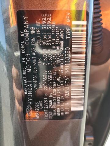 KM8JFCA12PU118660 - 2023 HYUNDAI TUCSON SEL CONVENIENCE Графитовый фото 13