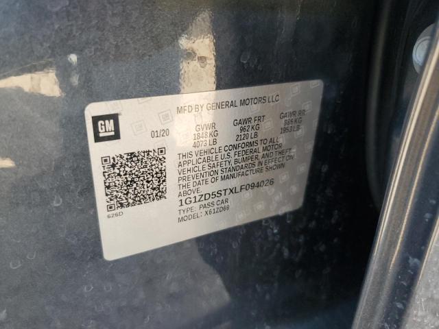 1G1ZD5STXLF094026 - 2020 CHEVROLET MALIBU LT BLUE photo 13