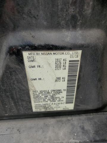 1N4AL3AP9JC232692 - 2018 NISS ALTIMA 2.5 Черный фото 12