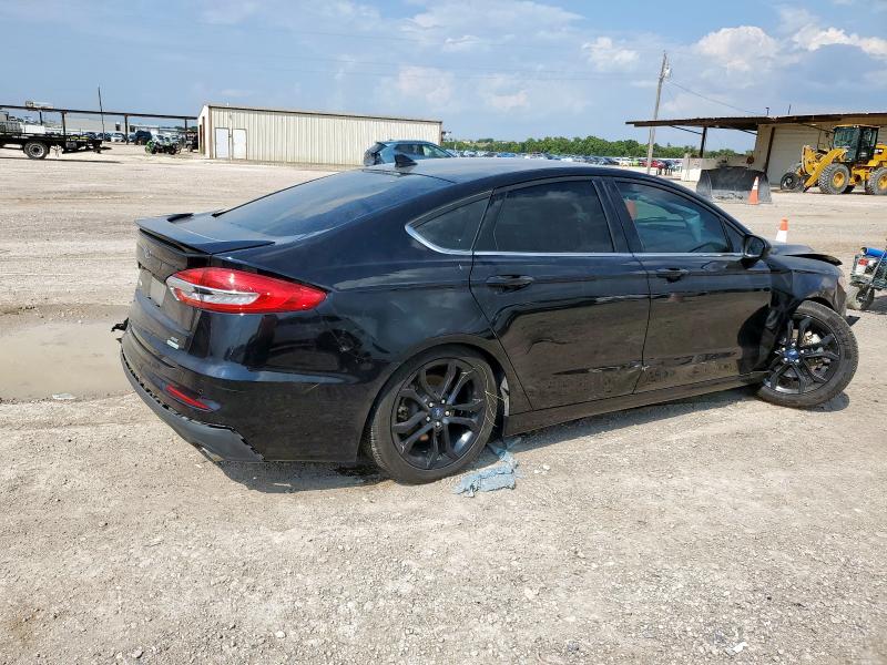 3FA6P0HD4KR231716 - 2019 FORD FUSION SE BLACK photo 3