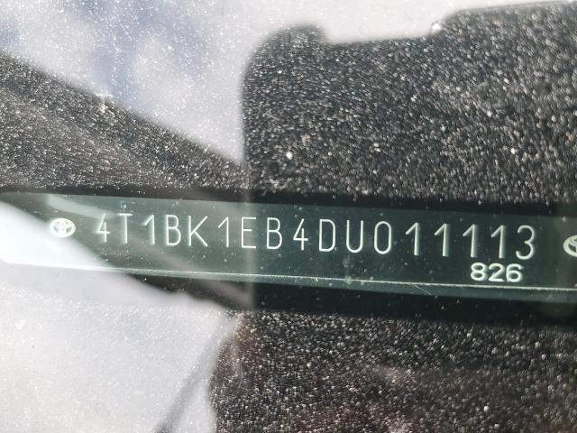 4T1BK1EB4DU011113 - 2013 TOYOTA AVALON BASE 白色 照片 12