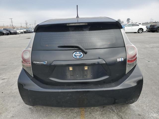 JTDKDTB3XC1517813 - 2012 TOYOTA PRIUS C BLACK photo 6