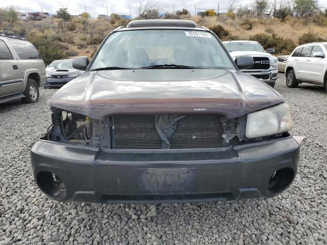 JF1SG65683H758586 - 2003 SUBARU FORESTER 2.5XS Чорний фото 5