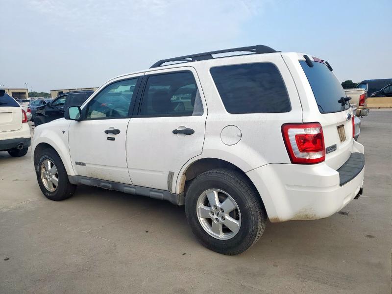 1FMCU031X8KB14637 - 2008 FORD ESCAPE XLT WHITE photo 2