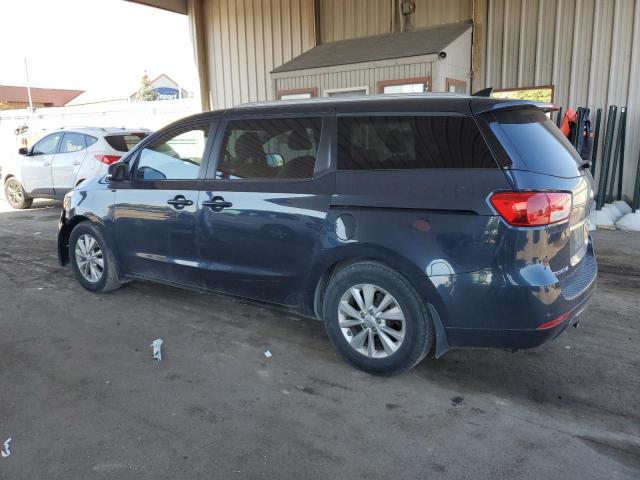 KNDMB5C15G6112393 - 2016 KIA SEDONA LX BLUE photo 2