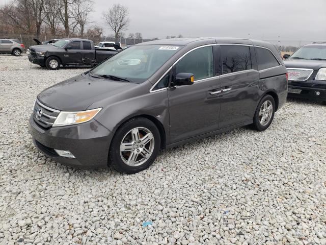 5FNRL5H93DB083672 - 2013 HONDA ODYSSEY TOURING GRAY photo 1