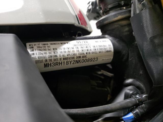 MH3RH18Y2NK008923 - 2022 YAMAHA YZFR3 A WHITE photo 13