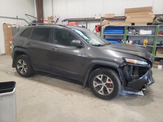 1C4PJMBS1EW137650 - 2014 JEEP CHEROKEE TRAILHAWK GRAY photo 4