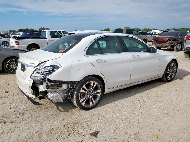 55SWF4KB8JU279018 - 2018 MERCEDES-BENZ C 300 4MATIC WHITE photo 3