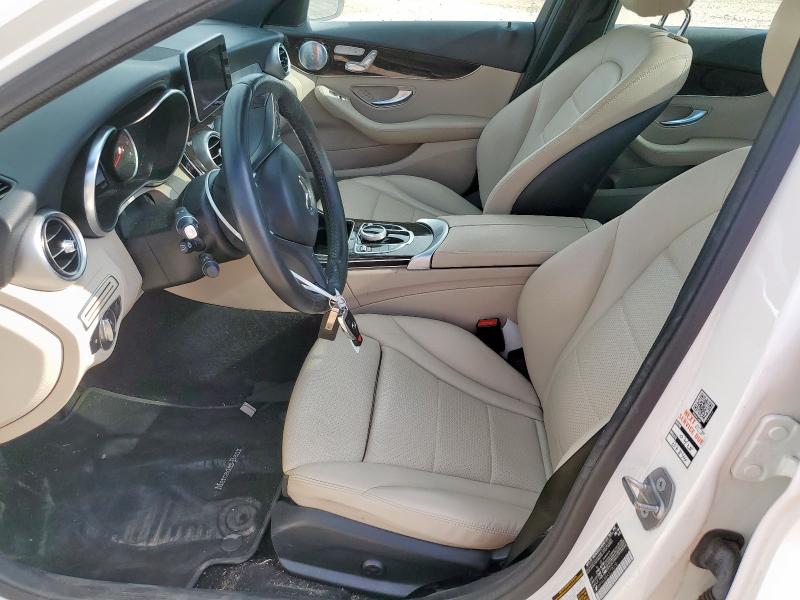 55SWF4KB8JU279018 - 2018 MERCEDES-BENZ C 300 4MATIC WHITE photo 7