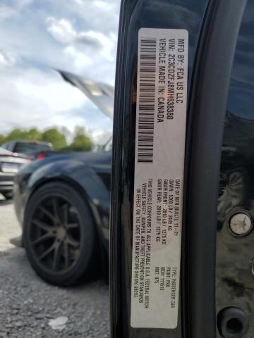 2C3CDZFJ8MH638380 - 2021 DODGE CHALLENGER R/T SCAT PACK BLACK photo 12