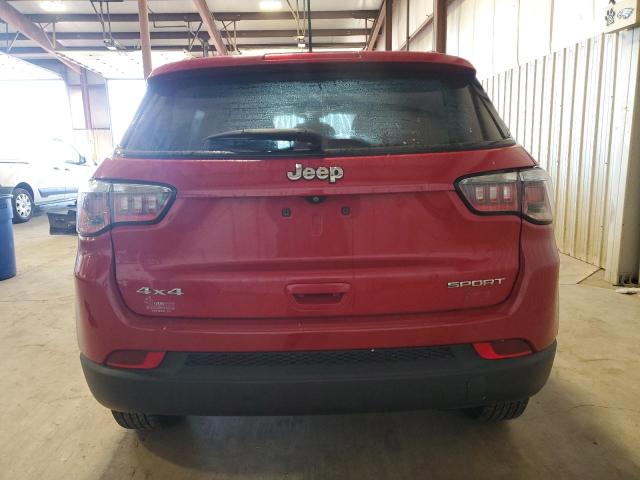 3C4NJDAB3JT281421 - 2018 JEEP COMPASS SPORT Rouge photo 6