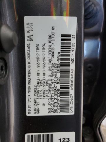 3TYCZ5ANXPT129580 - 2023 TOYOTA TACOMA DOUBLE CAB GRAY photo 13