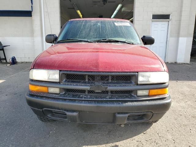 1GCDT19W818174195 - 2001 CHEVROLET S TRUCK S10 MAROON photo 5