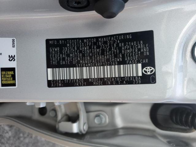5YFB4MDE8RP127169 - 2024 TOYOTA COROLLA LE SILVER photo 12
