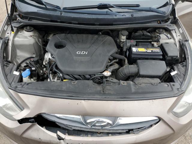 KMHCT5AE1EU167488 - 2014 HYUNDAI ACCENT GLS GRAY photo 11