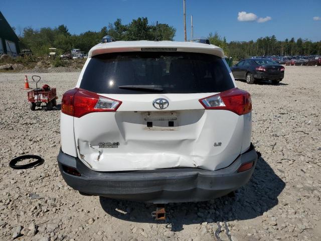 2T3ZFREV8EW084750 - 2014 TOYOTA RAV4 LE WHITE photo 6