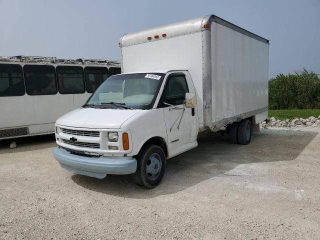 1GBJG31R211180077 - 2001 CHEVROLET EXPRESS G3500 WHITE photo 1