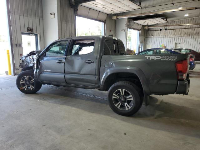 3TMCZ5AN5HM045387 - 2017 TOYOTA TACOMA DOUBLE CAB GRAY photo 2