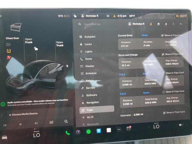 5YJ3E1EAXSF029757 - 2025 TESLA MODEL 3 GRAY photo 9