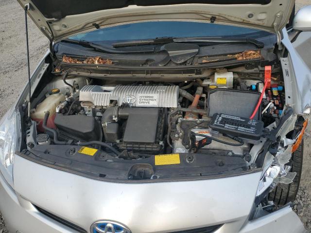 JTDKN3DU4C0336876 - 2012 TOYOTA PRIUS SILVER photo 11