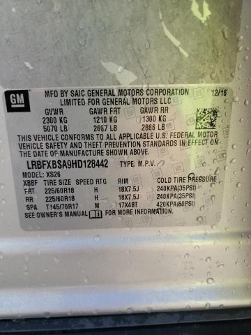 LRBFXBSA9HD128442 - 2017 BUICK ENVISION ESSENCE Արծաթագույն լուսանկար 12