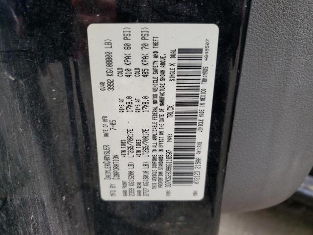 3D7KS28D96G116507 - 2006 DODGE RAM 2500 ST BLACK photo 12