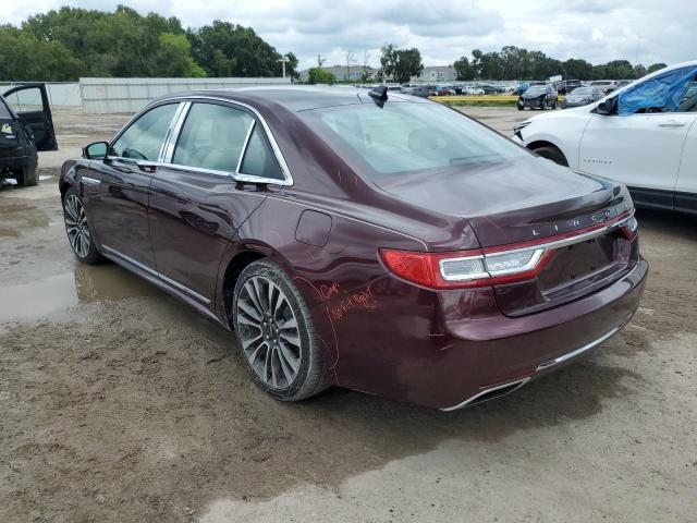 1LN6L9SK3K5611520 - 2019 LINCOLN CONTINENTA SELECT BURGUNDY photo 2