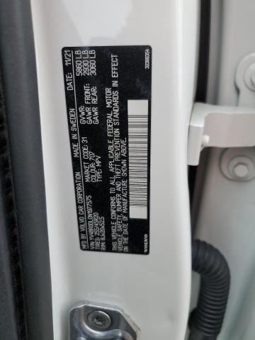 YV4BR0DL0N1977575 - 2022 VOLVO XC60 T8 RECHARGE INSCRIPTION WHITE photo 12