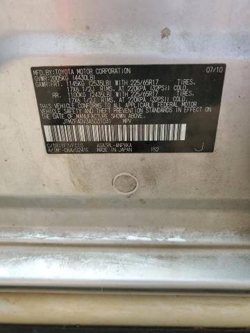 JTMZF4DV3A5031041 - 2010 TOYOTA RAV4 SILVER photo 14