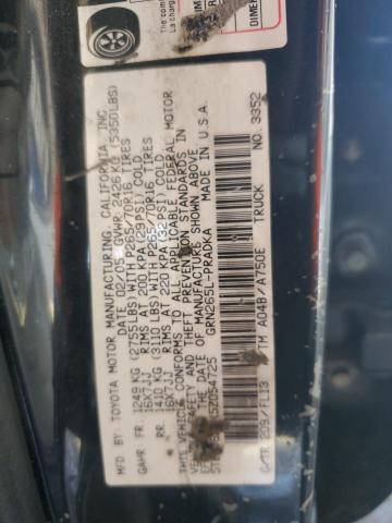 5TEJU62NX5Z054725 - 2005 TOYOTA TACOMA DOUBLE CAB PRERUNNER BLACK photo 12