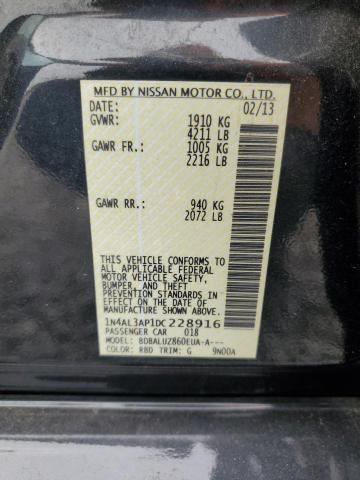 1N4AL3AP1DC228916 - 2013 NISSAN ALTIMA 2.5 GRAY photo 12