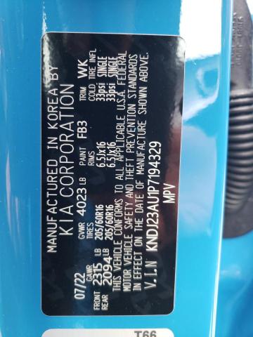 KNDJ23AU1P7194329 - 2023 KIA SOUL LX BLUE photo 12