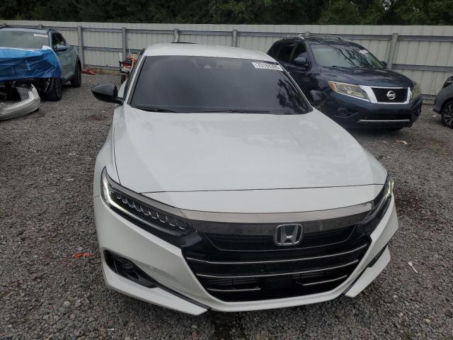 1HGCV1F37NA083452 - 2022 HONDA ACCORD SPORT WHITE photo 5