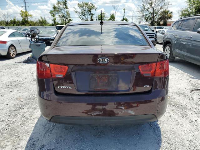 KNAFU4A29B5354561 - 2011 KIA FORTE EX MAROON photo 6