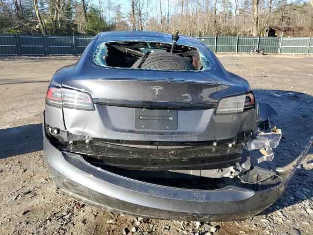 5YJSA1E56NF493529 - 2022 TESLA MODEL S Մոխրագույն լուսանկար 6