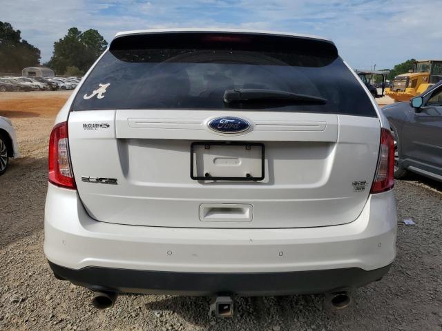 2FMDK4JC1DBC61486 - 2013 FORD EDGE SEL WHITE photo 6