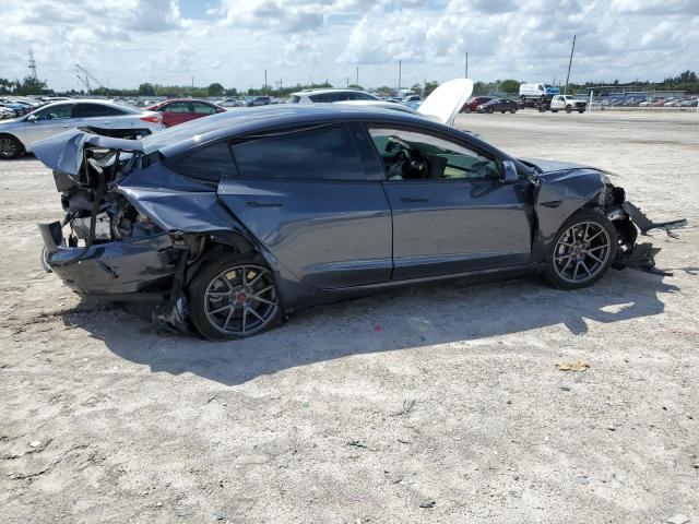 5YJ3E1EA9MF017649 - 2021 TESLA MODEL 3 GRAY photo 3