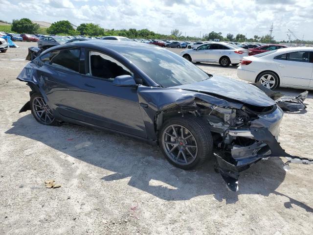 5YJ3E1EA9MF017649 - 2021 TESLA MODEL 3 GRAY photo 4