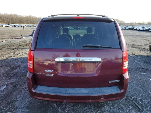 2A8HR54P58R827922 - 2008 CHRYSLER TOWN & COU TOURING MAROON photo 6