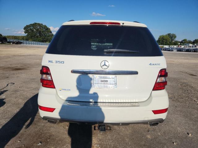 4JGBB8GB7BA633578 - 2011 MERCEDES-BENZ ML 350 4MATIC WHITE photo 6