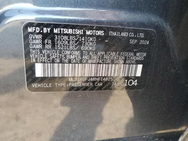 ML32FUFJ4RHF14825 - 2024 MITSUBISHI MIRAGE G4 ES BLACK photo 12