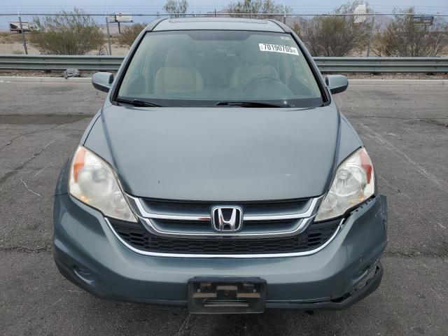 JHLRE3H7XBC015833 - 2011 HONDA CR-V EXL TEAL photo 5