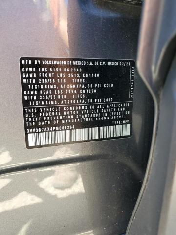 3VV3B7AX4PM066264 - 2023 VOLKSWAGEN TIGUAN SE Boz foto 13