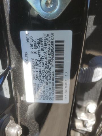 19UUB2F60KA003496 - 2019 ACURA TLX TECHNOLOGY 黑色 照片 13