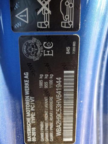 WBA2H9C53HV641944 - 2017 BMW 230XI Azul foto 13