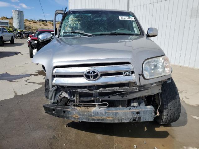 5TBDT44126S511047 - 2006 TOYOTA TUNDRA DOUBLE CAB SR5 SILVER photo 5